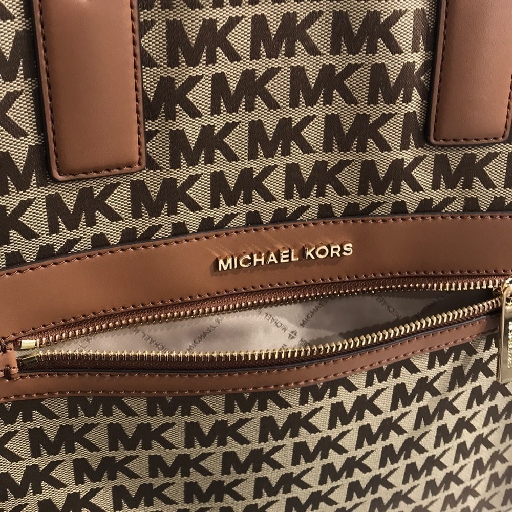 Michael Kors MK Jacquard Large Kenly tote bag - Picture 7 of 9